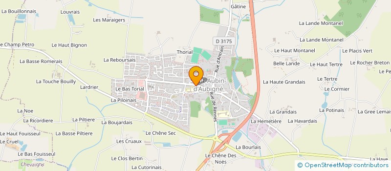 localisation de l'entreprise MONSIEUR JEROME LAURIERE  SAINT AUBIN D'AUBIGNE