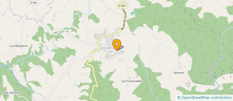 localisation de l'entreprise MONSIEUR JEROME LAVEISSIERE à CASSANIOUZE
