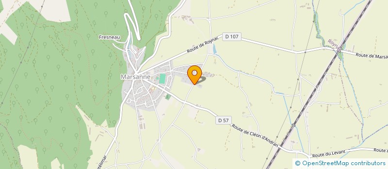 localisation de l'entreprise MONSIEUR JEROME LAVIELLE  MARSANNE