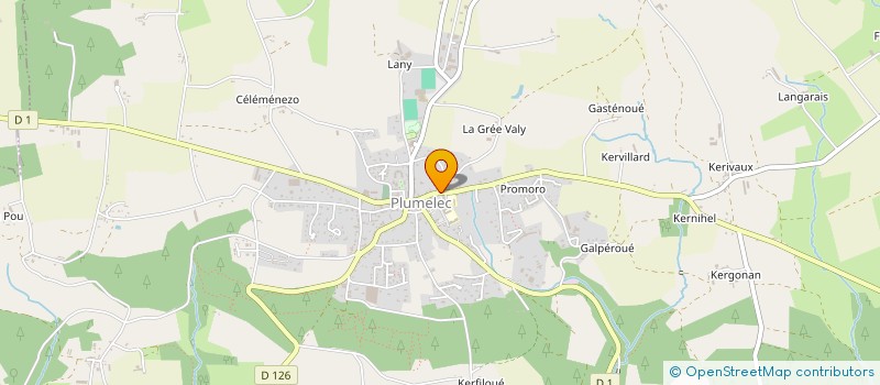 localisation de l'entreprise MONSIEUR JEROME LE BIHAN  PLUMELEC