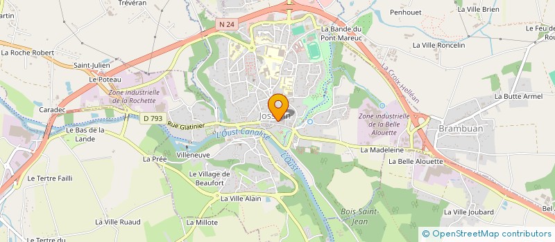 localisation de l'entreprise MONSIEUR JEROME LE BOT  JOSSELIN