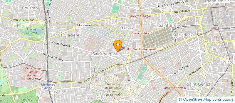 localisation de l'entreprise MONSIEUR JEROME LE BOT  BORDEAUX