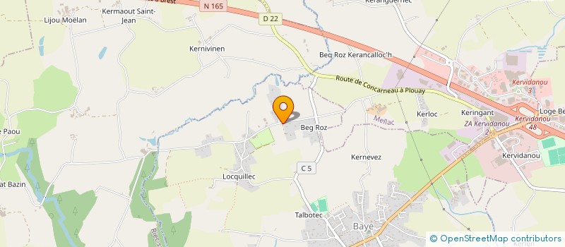 localisation de l'entreprise MONSIEUR JEROME LE FLOCH  BAYE