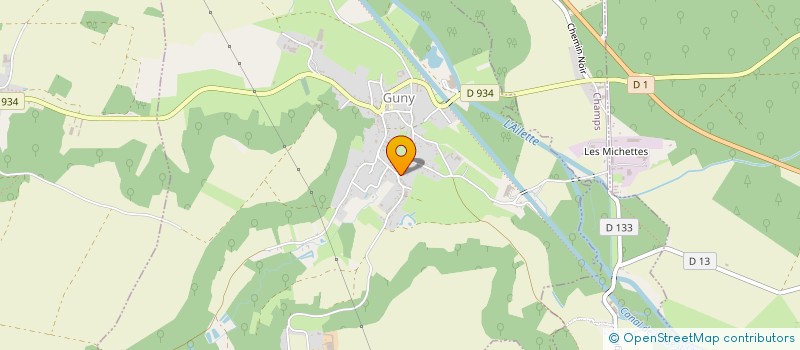 localisation de l'entreprise MONSIEUR JEROME LE FLOHIC à GUNY
