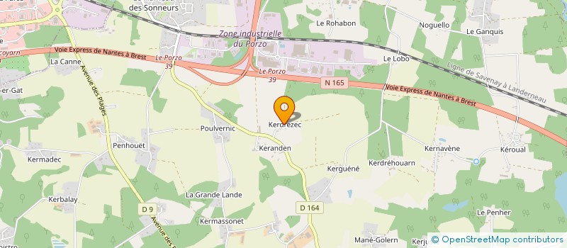 localisation de l'entreprise MONSIEUR JEROME LE GAL à KERVIGNAC