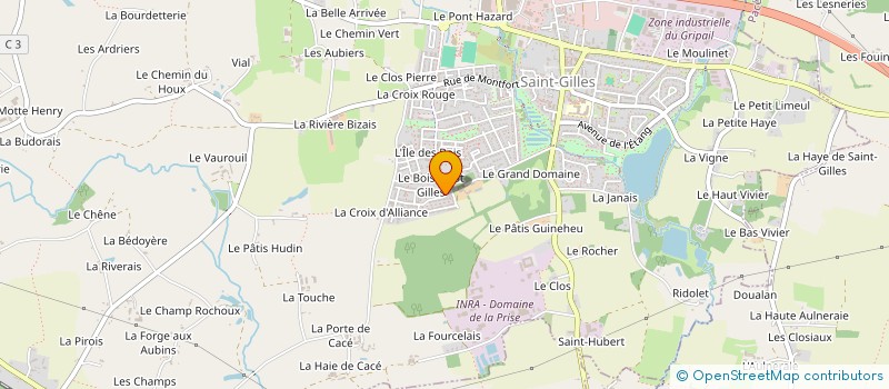 localisation de l'entreprise MONSIEUR JEROME LE LAOUENAN à SAINT-GILLES
