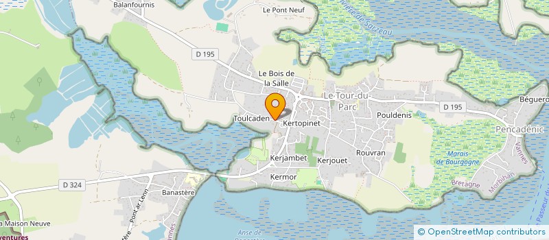 localisation de l'entreprise MONSIEUR JEROME LE RETIF à LE TOUR-DU-PARC