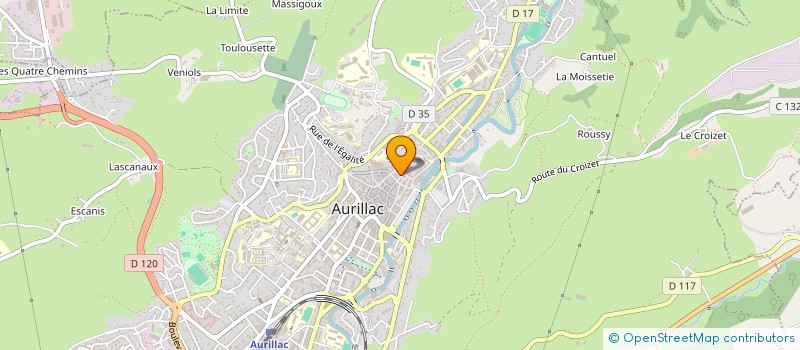 localisation de l'entreprise MONSIEUR JEROME LE ROUX à AURILLAC