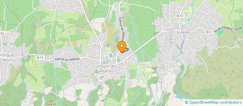 localisation de l'entreprise MONSIEUR JEROME LEBARBEY  LAROQUE-DES-ALBERES