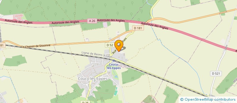 localisation de l'entreprise MONSIEUR JEROME LEBECQ à COUCY-LES-EPPES