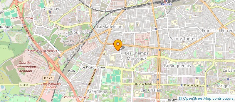 localisation de l'entreprise MONSIEUR JEROME LEBLANC  RENNES