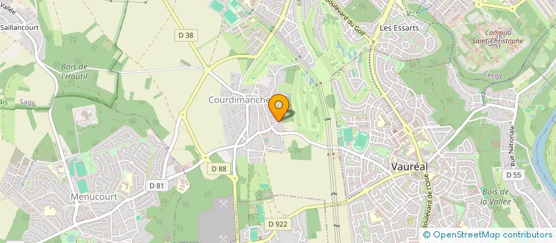 localisation de l'entreprise MONSIEUR JEROME LEBLANC  COURDIMANCHE