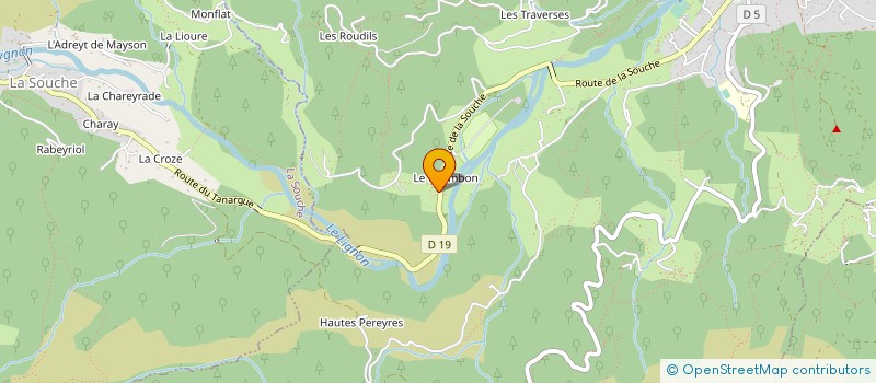 localisation de l'entreprise MONSIEUR JEROME LEBRUN  JAUJAC