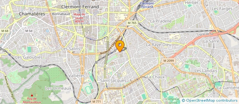 localisation de l'entreprise MONSIEUR JEROME LEBRUN  CLERMONT-FERRAND