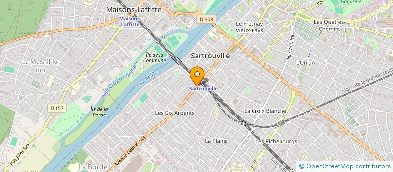 localisation de l'entreprise MONSIEUR JEROME LECEUVE  SARTROUVILLE