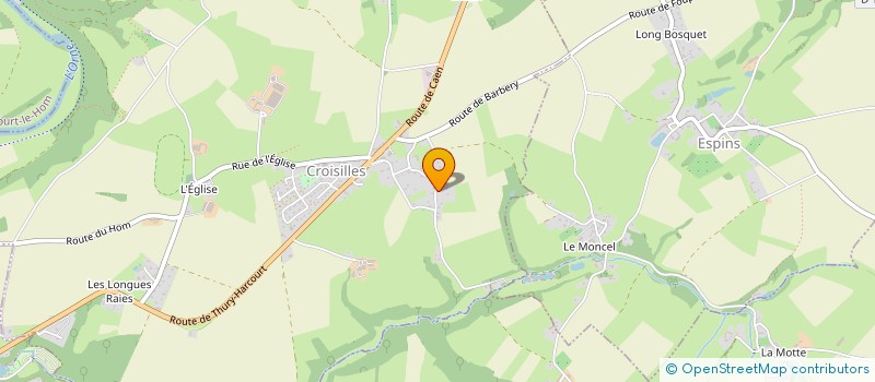 localisation de l'entreprise MONSIEUR JEROME LECHASLES  CROISILLES