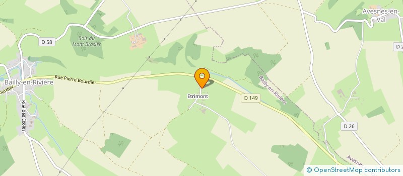 localisation de l'entreprise MONSIEUR JEROME LECHEVIN  BAILLY-EN-RIVIERE