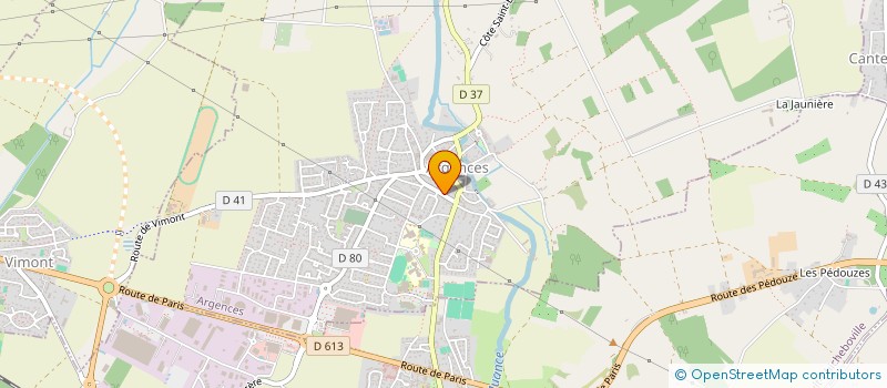 localisation de l'entreprise MONSIEUR JEROME LECLERE  ARGENCES