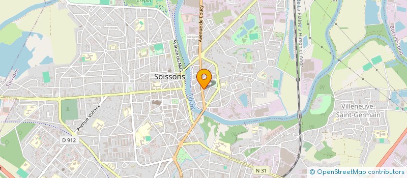 localisation de l'entreprise MONSIEUR JEROME LECOUTRE à SOISSONS