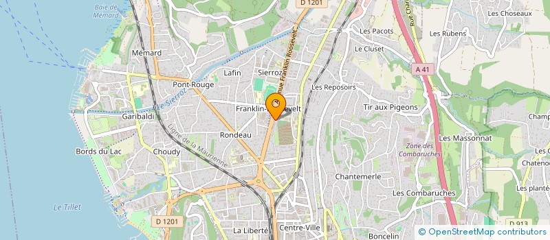 localisation de l'entreprise MONSIEUR JEROME LEFEBVRE à AIX-LES-BAINS