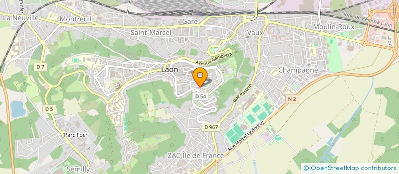 localisation de l'entreprise MONSIEUR JEROME LEFEVRE à LAON