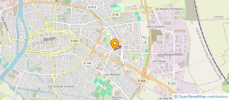 localisation de l'entreprise MONSIEUR JEROME LEFEVRE  SENS