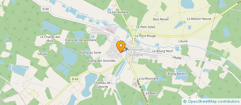 localisation de l'entreprise MONSIEUR JEROME LEGER  VERNOU-EN-SOLOGNE