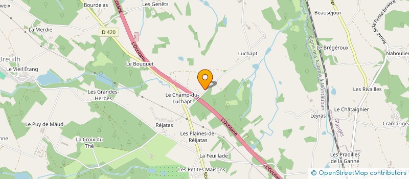 localisation de l'entreprise MONSIEUR JEROME LEGER à VICQ-SUR-BREUILH