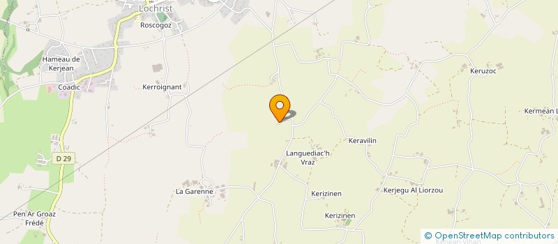 localisation de l'entreprise MONSIEUR JEROME LEGOULLON  PLOUNEVEZ-LOCHRIST