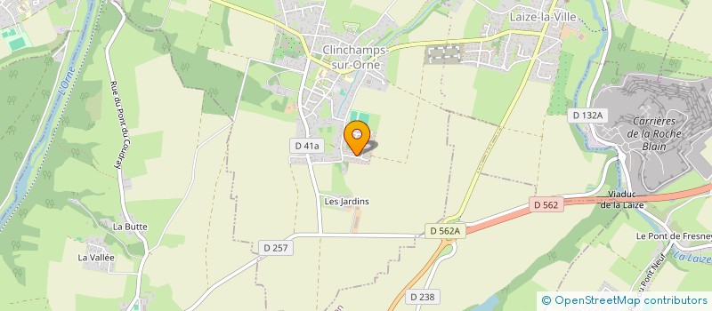 localisation de l'entreprise MONSIEUR JEROME LELARGE  LAIZE-CLINCHAMPS