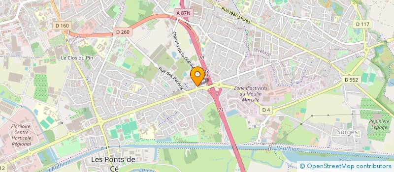 localisation de l'entreprise MONSIEUR JEROME LEMESLE  LES PONTS-DE-CE