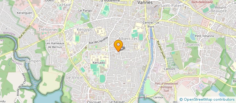 localisation de l'entreprise MONSIEUR JEROME LEMOINE à VANNES
