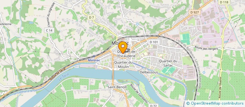 localisation de l'entreprise MONSIEUR JEROME LEMPERIERE  MOISSAC