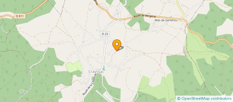localisation de l'entreprise MONSIEUR JEROME LEPORC  CRAYSSAC