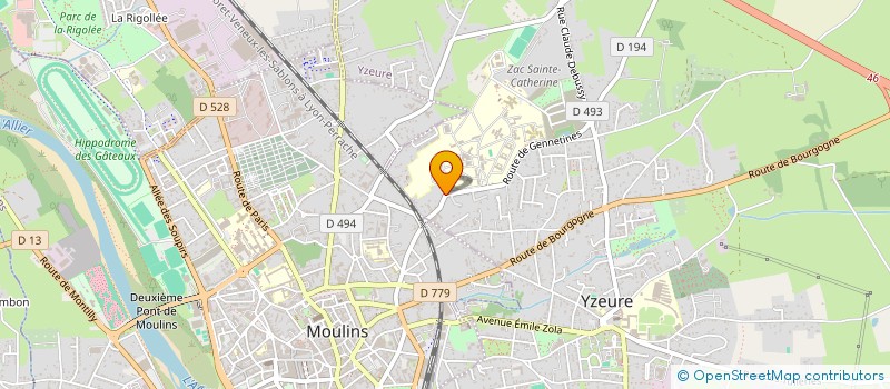 localisation de l'entreprise MONSIEUR JEROME LEPOT à YZEURE