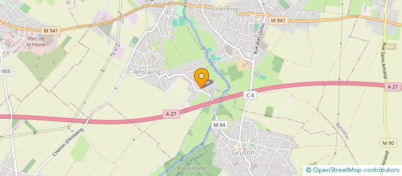 localisation de l'entreprise MONSIEUR JEROME LEROY  ANSTAING