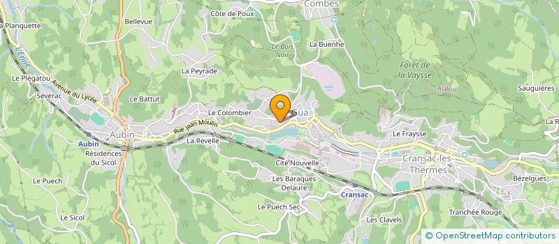 localisation de l'entreprise MONSIEUR JEROME LESCARRET  AUBIN