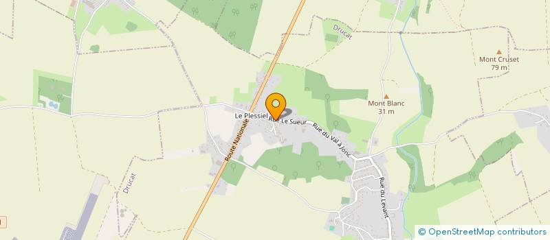 localisation de l'entreprise MONSIEUR JEROME LESIEUR  DRUCAT