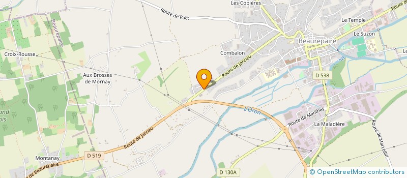 localisation de l'entreprise MONSIEUR JEROME LETY  BEAUREPAIRE