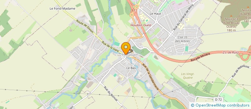 localisation de l'entreprise MONSIEUR JEROME LEVEL  HOUDAIN