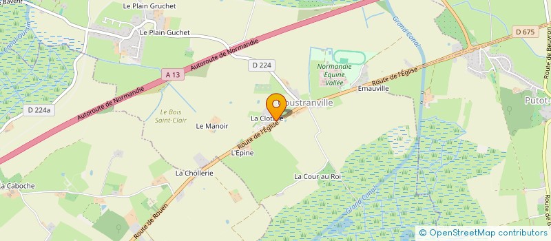 localisation de l'entreprise MONSIEUR JEROME LEVERGEOIS  VICTOT-PONTFOL