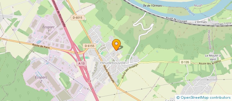 localisation de l'entreprise MONSIEUR JEROME LEVEZIER  HEUDEBOUVILLE