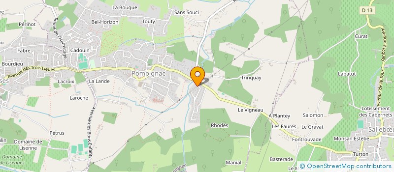 localisation de l'entreprise MONSIEUR JEROME- LEVIELS  POMPIGNAC