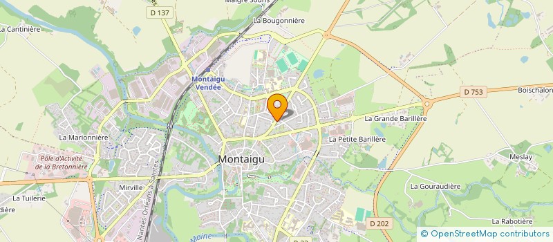 localisation de l'entreprise MONSIEUR JEROME LHOMMEAU à MONTAIGU-VENDEE