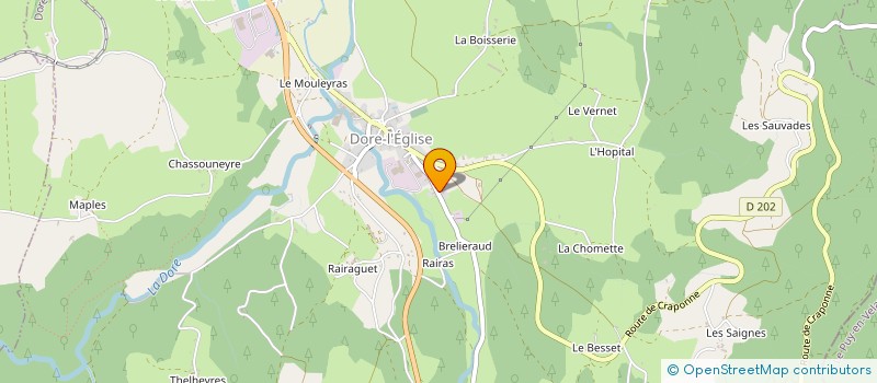 localisation de l'entreprise MONSIEUR JEROME LHOSTE  DORE-L'EGLISE