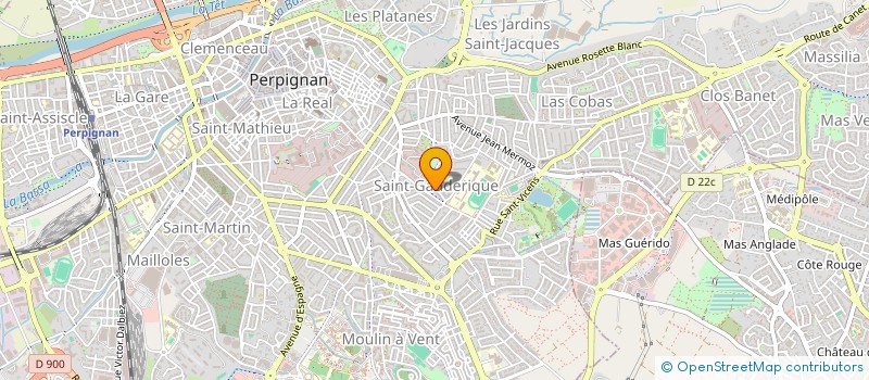 localisation de l'entreprise MONSIEUR JEROME LLOBET  PERPIGNAN