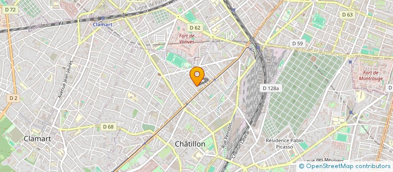 localisation de l'entreprise MONSIEUR JEROME LORRAIN  CHATILLON