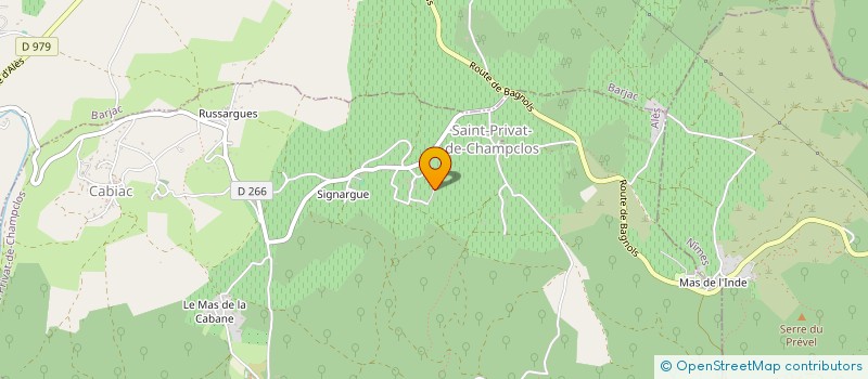 localisation de l'entreprise MONSIEUR JEROME LOUART  SAINT-PRIVAT-DE-CHAMPCLOS