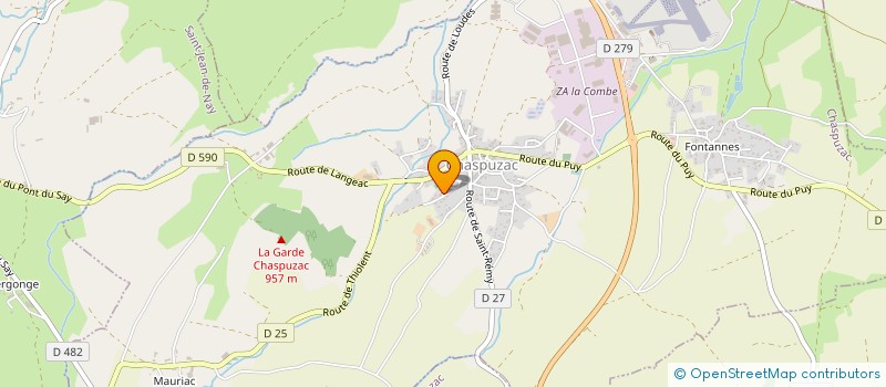 localisation de l'entreprise MONSIEUR JEROME LOUBARECHE  CHASPUZAC