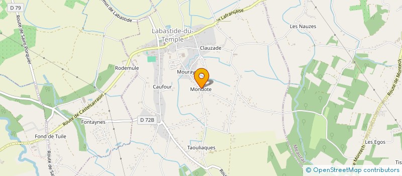 localisation de l'entreprise MONSIEUR JEROME LOUBIERES  LABASTIDE-DU-TEMPLE